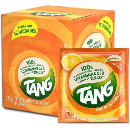 SUCO TANG LARANJA 18G C/18 BEBIDAS