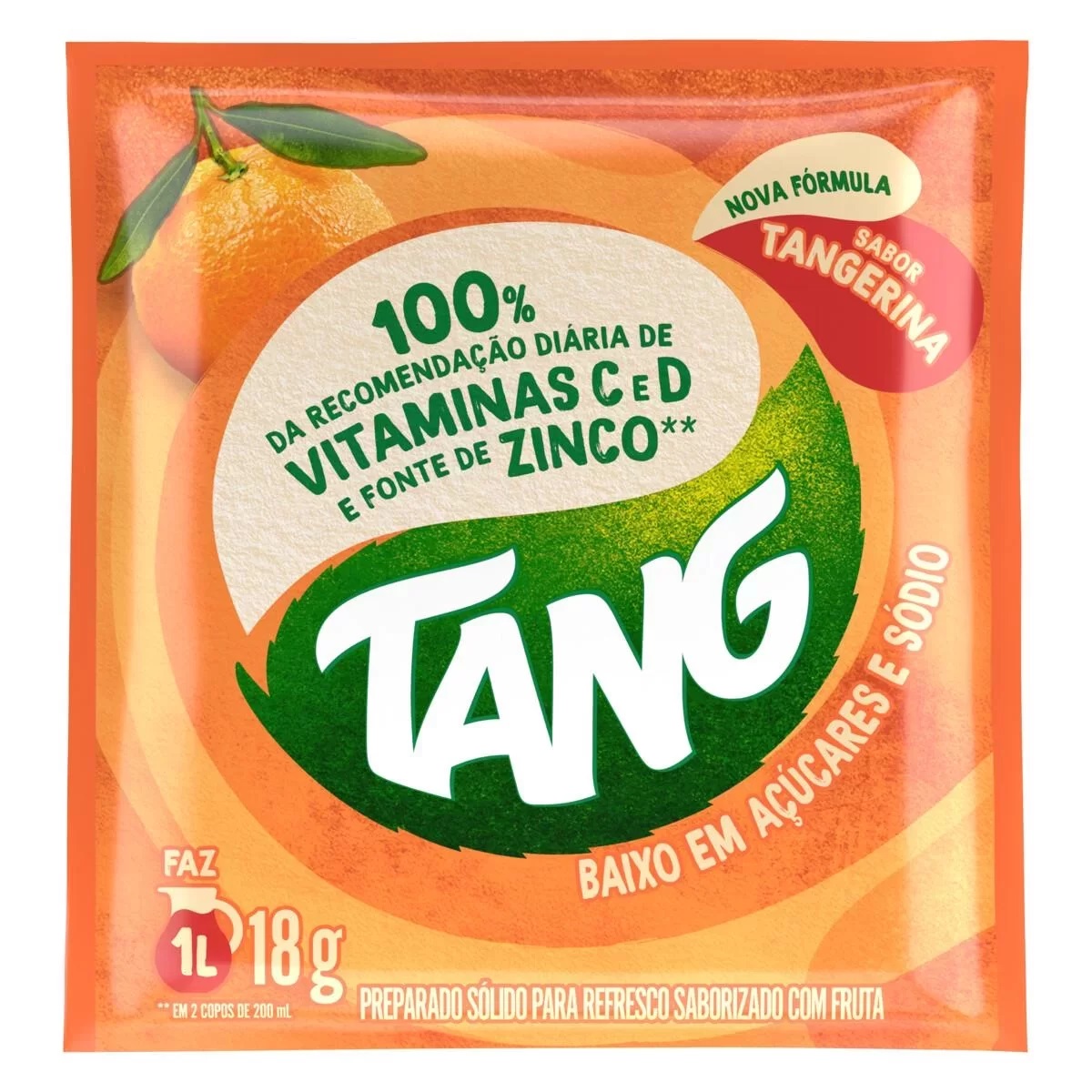 SUCO TANG TANGERINA 18G C/18 BEBIDAS
