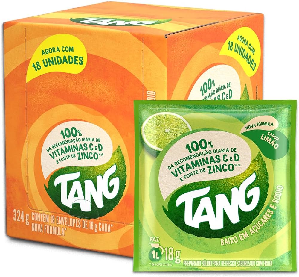 SUCO TANG LIMAO C/18 UNID DE 18 GRAMAS BEBIDAS