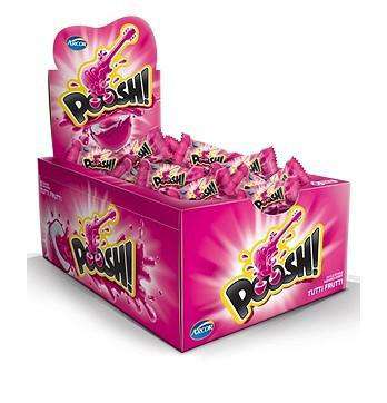 CHICLE POOSH TUTTI FRUTTI C/ 40 UNID. CHICLETES