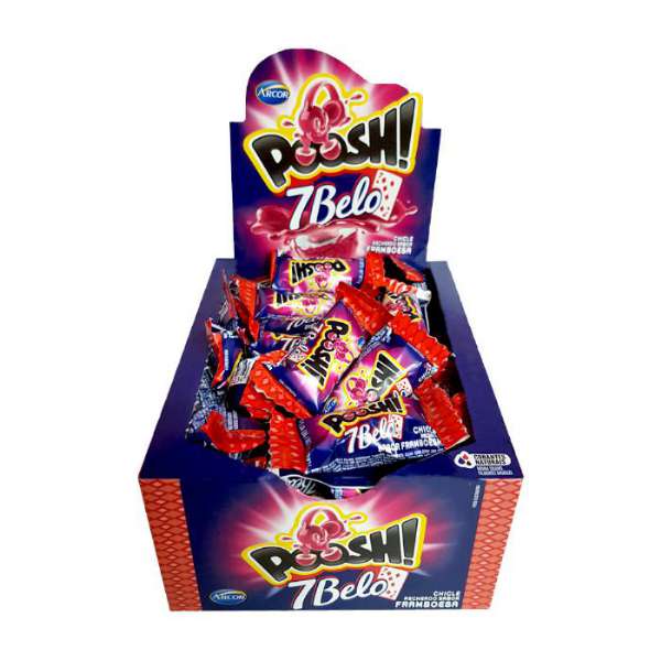 CHICLE POOSH 7 BELO C/ 40 UNID. CHICLETES