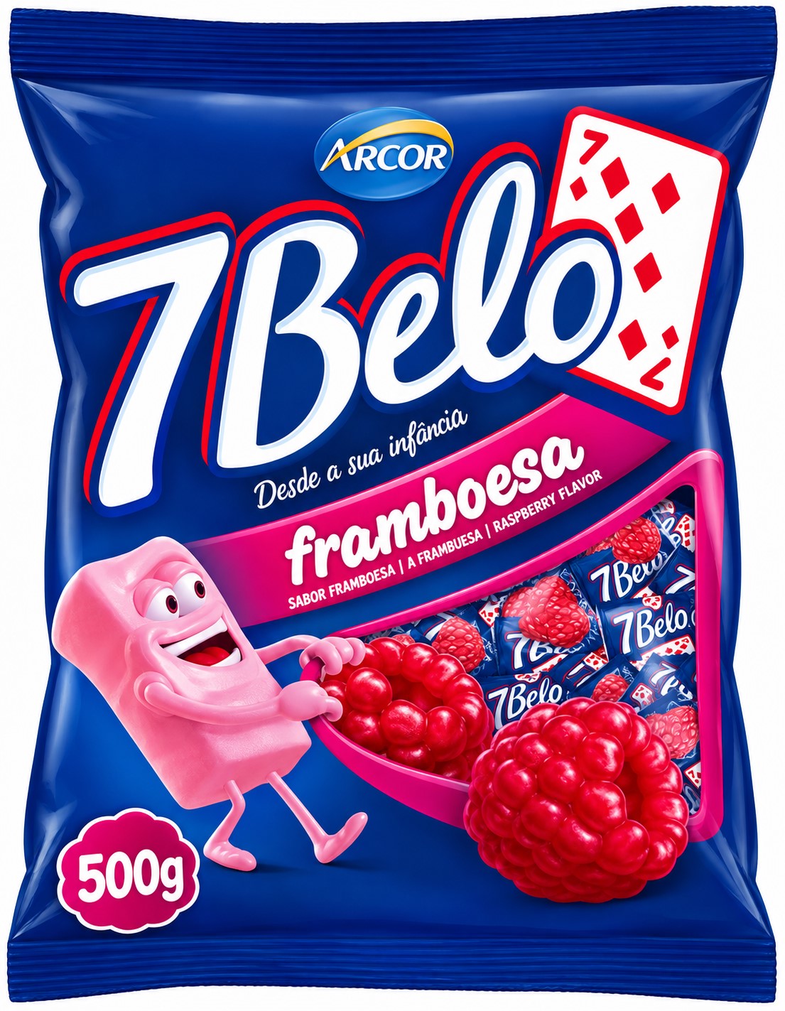 BALA 7 BELO ARCOR 500G BOTECO PETISCO FESTA FUTEBOL AMIGOS RECEPCAO CRIANCA DOCE BALAS