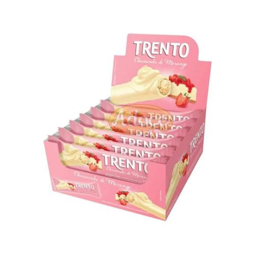 CHOCOLATE TRENTO C/16 CHEESECAKE DE MORANGO CHOCOLATES