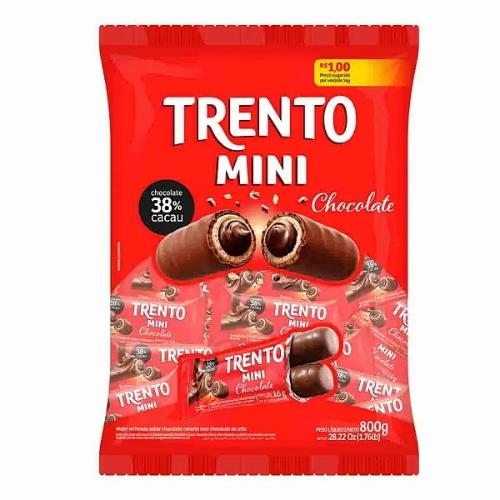 CHOCOLATE TRENTO MINI 800G CHOCOLATE AO LEITE CHOCOLATES