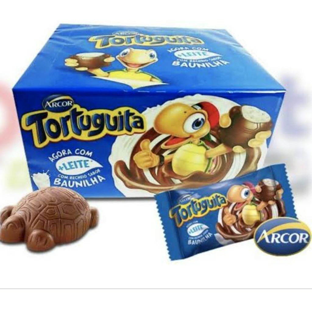 CHOCOLATE TORTUGUITA AO LEITE C/ 24 UN.-CHOCOLATES