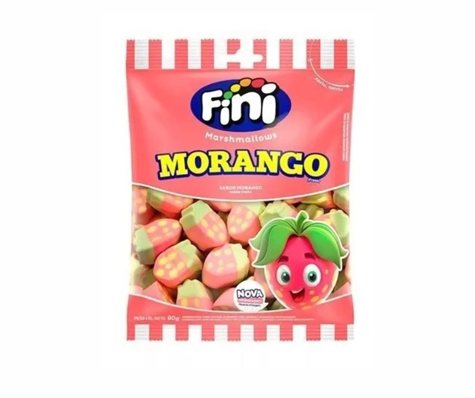 MARSHMALLOW FINI 250G  MORANGO MARSHMALLOWS