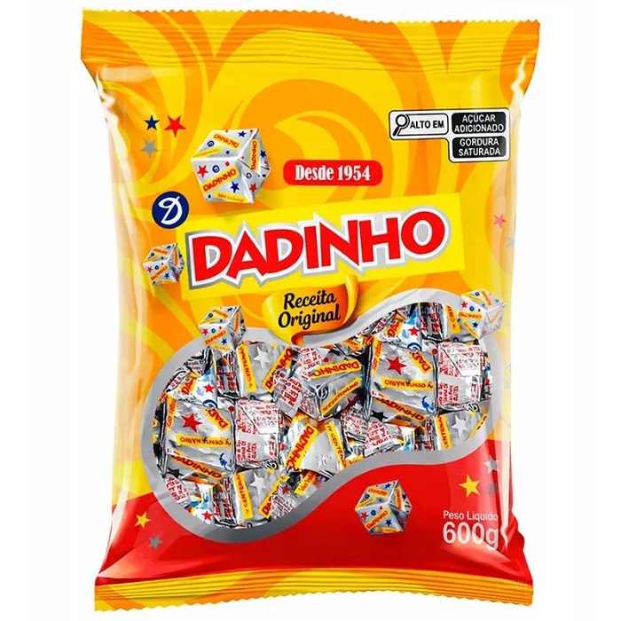 BALA DADINHO DIZIOLI 600G. BOTECO PETISCO FESTA FUTEBOL AMIGOS RECEPCAO CRIANCA DOCE-BALAS