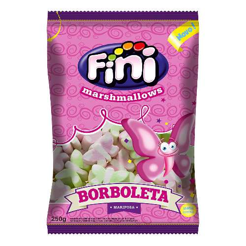 MARSHMALLOW FINI 250G BORBOLETA MARSHMALLOWS