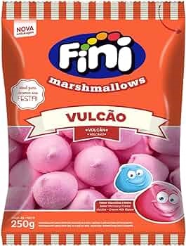MARSHMALLOW FINI 200G VULCAO ROSA MARSHMALLOWS