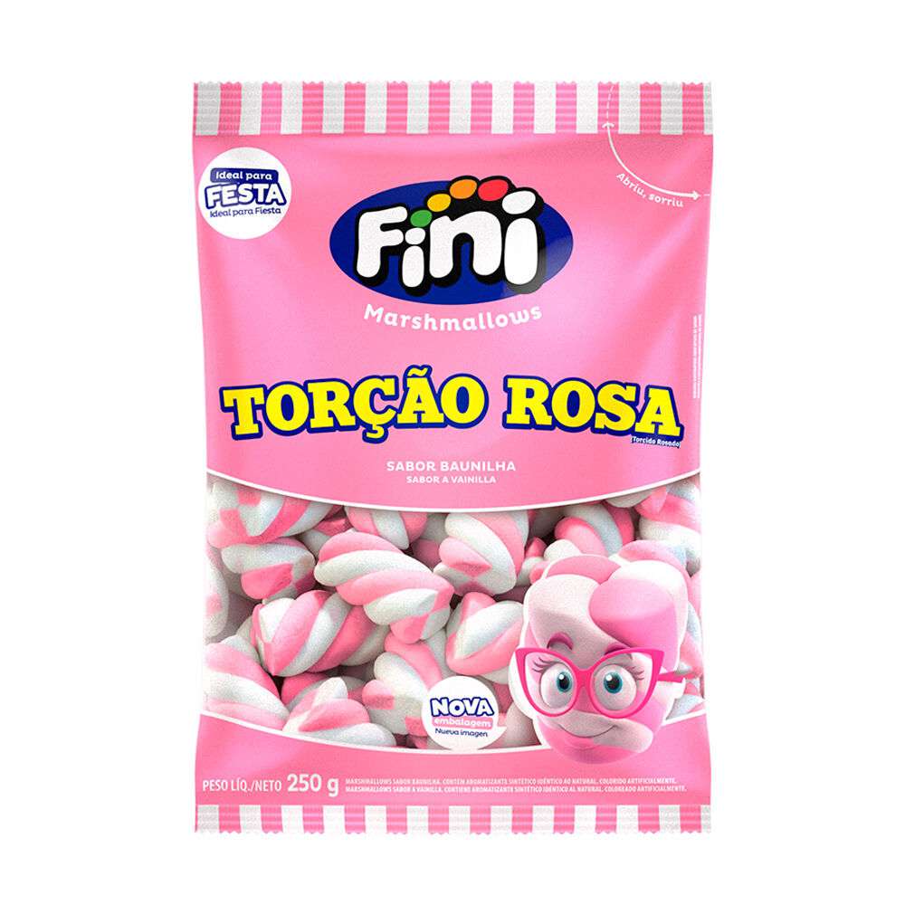 MARSHMALLOW FINI 250G TORCAO ROSA MARSHMALLOWS