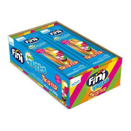 FINI TUBES TWISTER CITRICO 15G C/12 CHICLETES