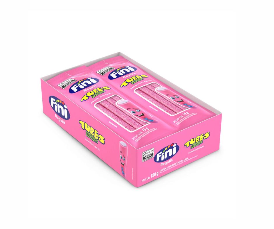 FINI TUBES 15G C/12 TUTTI FRUTTI CHICLETES