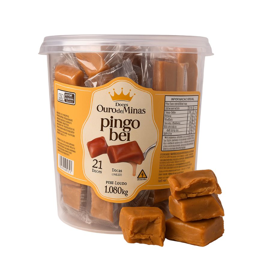DOCE OURO DE MINAS C/21 UNIDADES DOCE DE LEITE DOCES