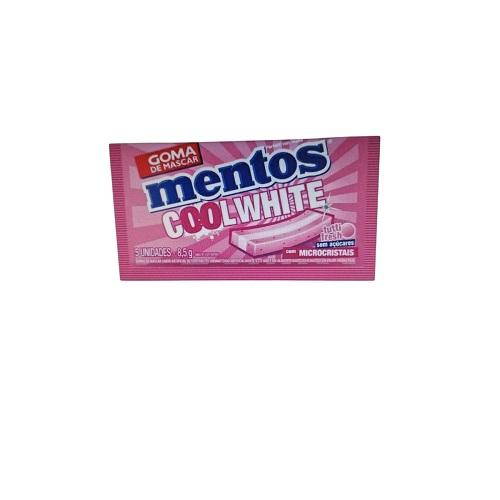 CHICLETE MENTOS C/15 COOLWHITE TUTTI FRUTTI-CHICLETES